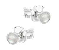 Round Shaped Silver Stud Earring STS-7027